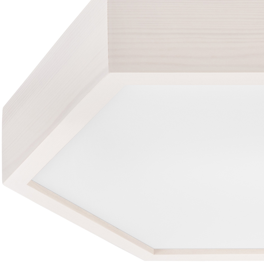 Iluminação de teto HEX 2xE27/60W/230V d. 43 cm pinho branco