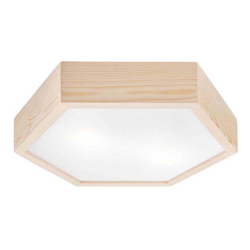 Iluminação de teto HEX NATURAL 2xE27/60W/230V d. 43 cm pinho