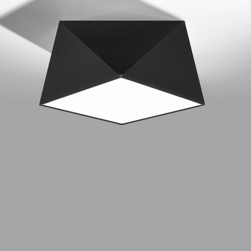 Iluminação de teto HEXA 1×E27/60W/230V Preto