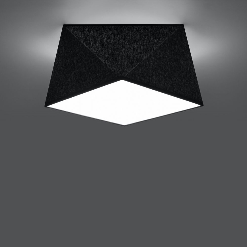 Iluminação de teto HEXA 1×E27/60W/230V Preto