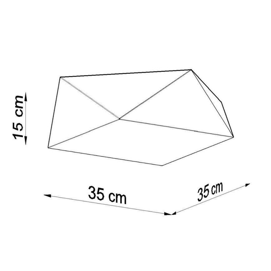 Iluminação de teto HEXA 2xE27/60W/230V branco
