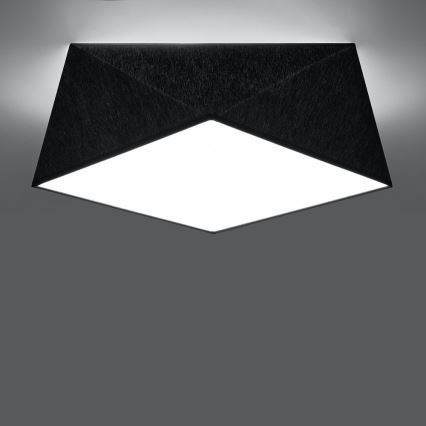 Iluminação de teto HEXA 2xE27/60W/230V preto