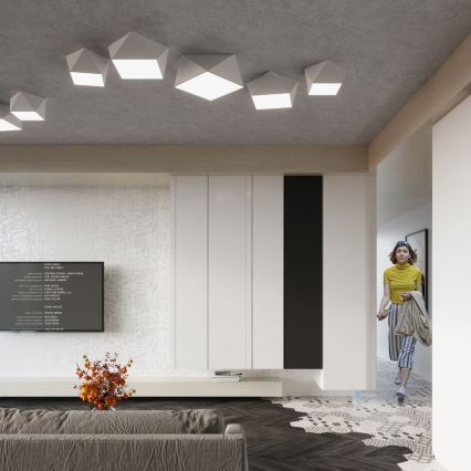Iluminação de teto HEXA 3xE27/60W/230V branco