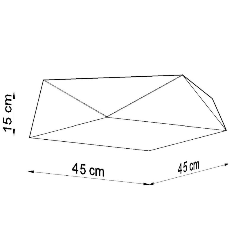 Iluminação de teto HEXA 3xE27/60W/230V branco