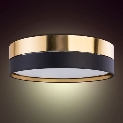 Iluminação de teto HILTON 4xE27/15W/230V d. 60 cm latão/preto