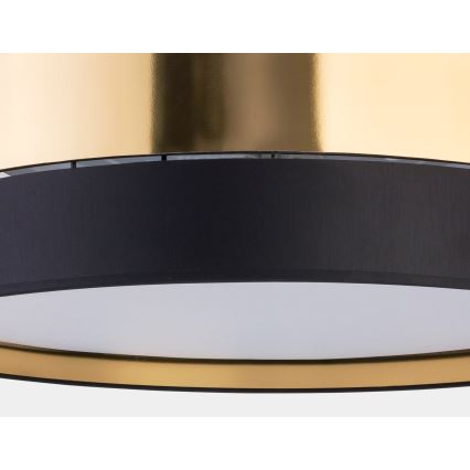 Iluminação de teto HILTON 4xE27/15W/230V d. 60 cm latão/preto