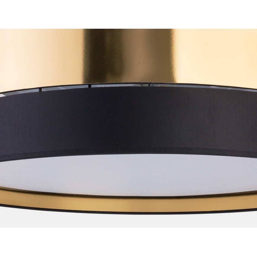Iluminação de teto HILTON 4xE27/15W/230V d. 60 cm latão/preto