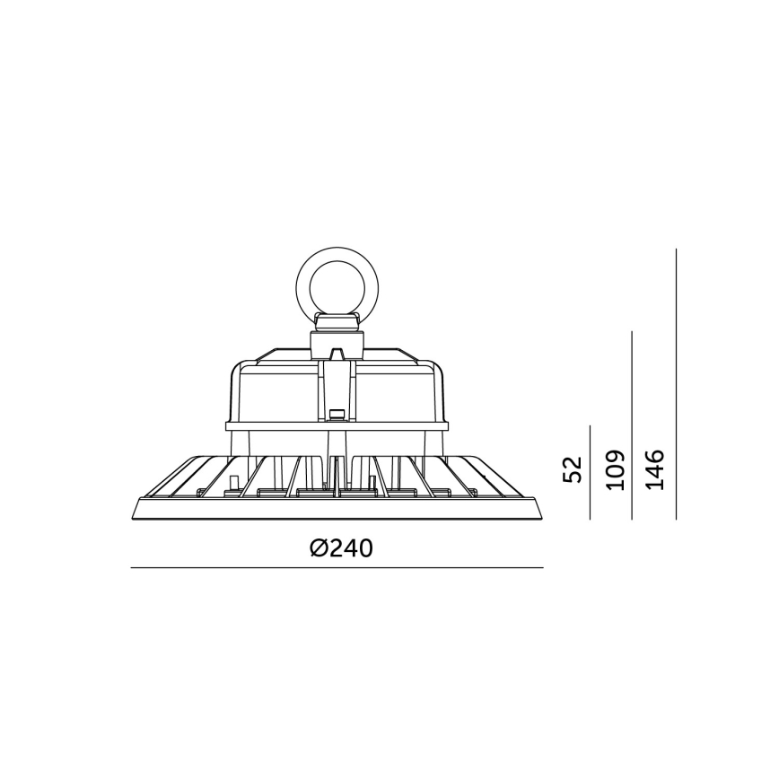 Iluminação de teto industrial LED RIO PRO HIGHBAY LED/100W/230V 4000K IP65