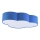 Iluminação de teto infantil CLOUD 4xE27/15W/230V azul
