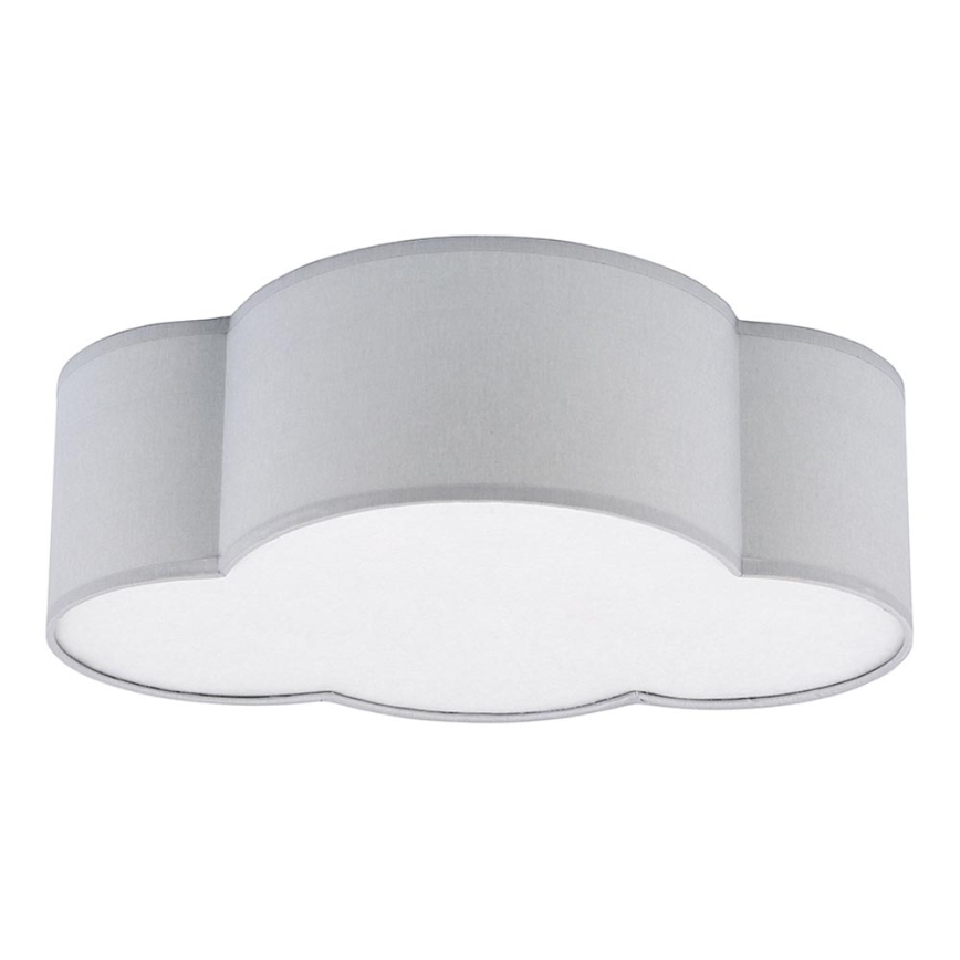 Iluminação de teto infantil CLOUD MINI 2xE27/15W/230V cinzento