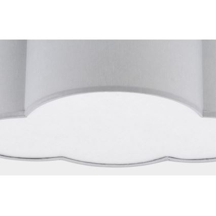 Iluminação de teto infantil CLOUD MINI 2xE27/15W/230V cinzento