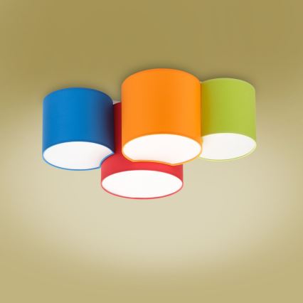 Iluminação de teto infantil MONA KIDS 4xE27/15W/230V