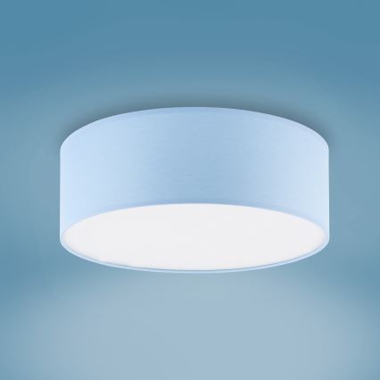 Iluminação de teto infantil RONDO KIDS 4xE27/15W/230V azul