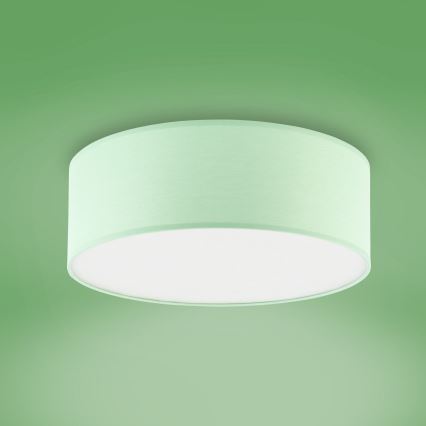Iluminação de teto infantil RONDO KIDS 4xE27/15W/230V verde