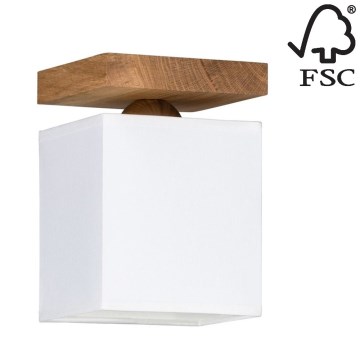 Iluminação de teto INGER 1xE27/25W/230V carvalho - certificado por FSC