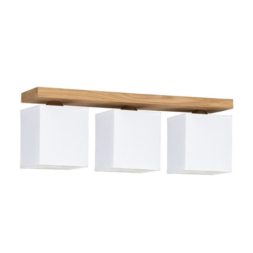 Iluminação de teto INGER 3xE27/25W/230V carvalho