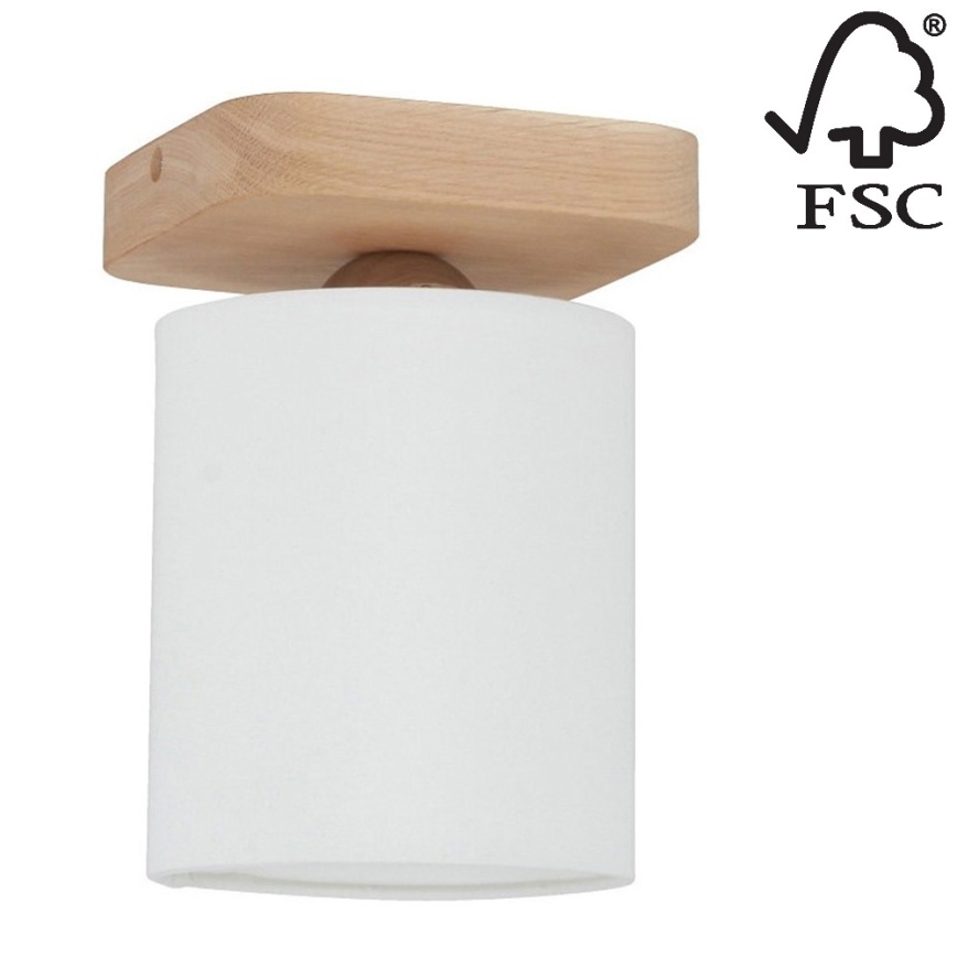 Iluminação de teto JENTA 1xE27/25W/230V carvalho - certificado por FSC