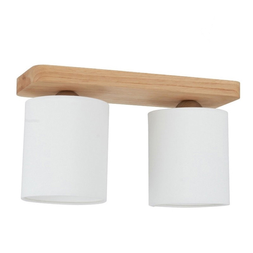 Iluminação de teto JENTA 2xE27/25W/230V carvalho