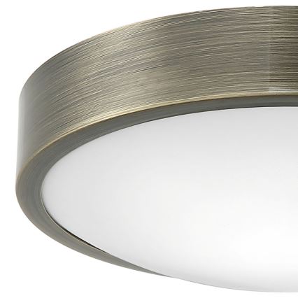 Iluminação de teto JONAS 1xE27/60W/230V diâmetro 26 cm pátina