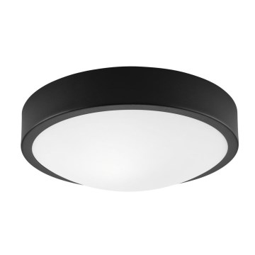 Iluminação de teto JONAS 1xE27/60W/230V diâmetro 26 cm preto