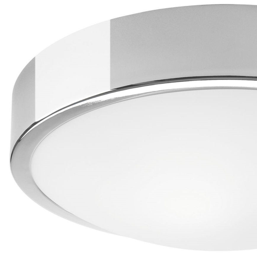 Iluminação de teto JONAS 2xE27/60W/230V diâmetro 36 cm cromado brilhante