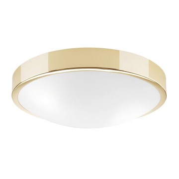 Iluminação de teto JONAS 2xE27/60W/230V diâmetro 36 cm dourado