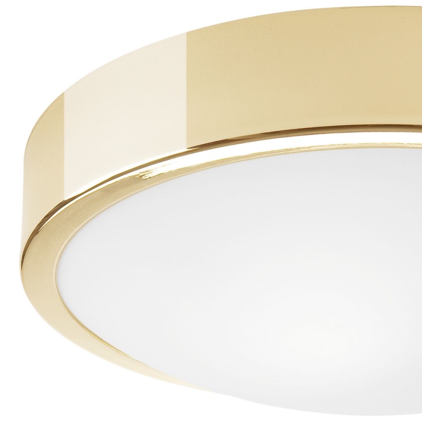 Iluminação de teto JONAS 2xE27/60W/230V diâmetro 36 cm dourado