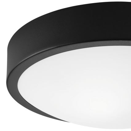 Iluminação de teto JONAS 2xE27/60W/230V diâmetro 36 cm preto