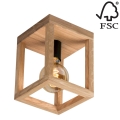 Iluminação de teto KAGO 1xE27/60W/230V carvalho mate - certificado por FSC