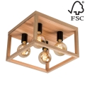 Iluminação de teto KAGO 4xE27/60W/230V carvalho mate - certificado por FSC
