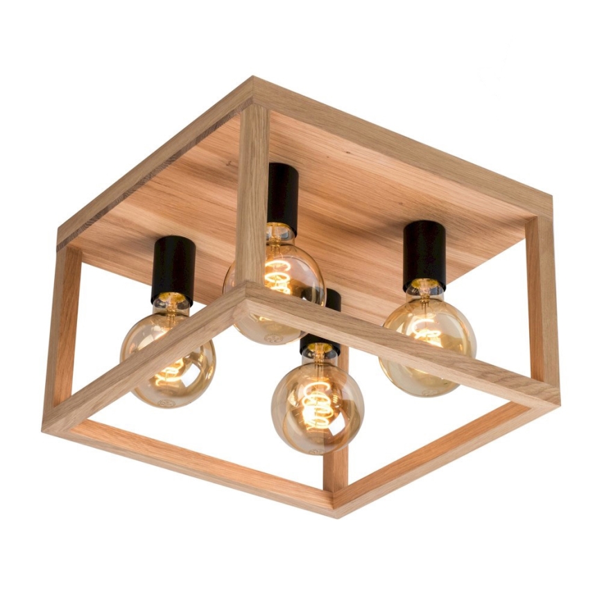 Iluminação de teto KAGO 4xE27/60W/230V carvalho mate
