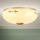 Iluminação de teto LANDHAUS 2xE27/60W/230V diâmetro 28 cm bronze/bege