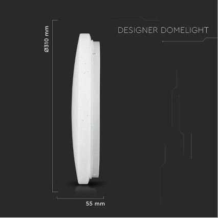 Iluminação de teto LED/18W/230V d. 31 cm 3000/4000/6400K