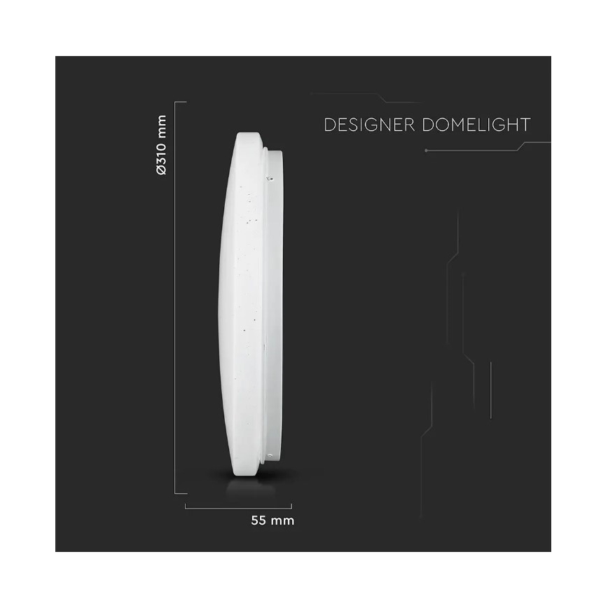 Iluminação de teto LED/18W/230V d. 31 cm 3000/4000/6400K
