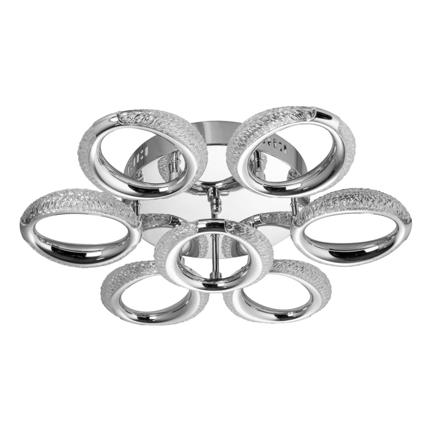Iluminação de teto LED 7xLED/14W/230V 3000-5000K diâmetro 50 cm cromado brilhante
