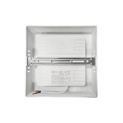 Iluminação de teto LED BLOCK LED/12W/230V 4000K 16,7x16,7 cm branco