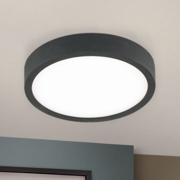 Iluminação de teto LED BULLY LED/12W/230V diâmetro 14 cm preto
