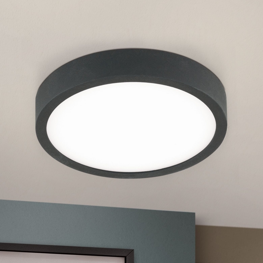 Iluminação de teto LED BULLY LED/12W/230V diâmetro 14 cm preto