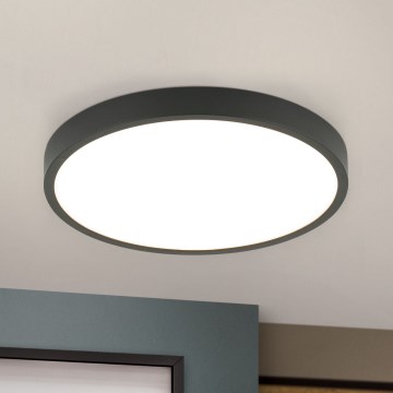Iluminação de teto LED BULLY LED/24W/230V diâmetro 24 cm preto