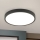 Iluminação de teto LED BULLY LED/24W/230V diâmetro 24 cm preto
