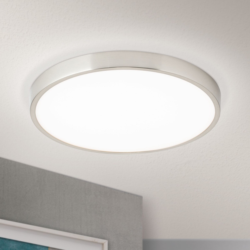 Iluminação de teto LED BULLY LED/28W/230V diâmetro 28 cm cromado mate