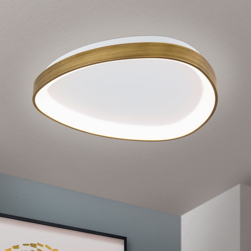 Iluminação de teto LED CHARLIE LED/35W/230V diâmetro 45 cm dourado