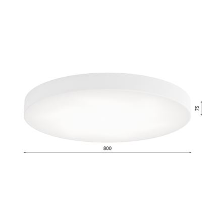 Iluminação de teto LED CLEO LED/96W/230V 3000K diâmetro 80 cm branco