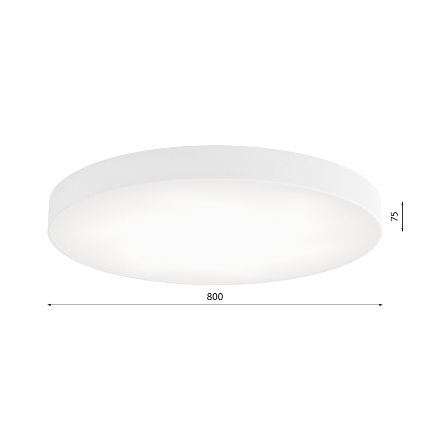 Iluminação de teto LED CLEO LED/96W/230V 3000K diâmetro 80 cm branco