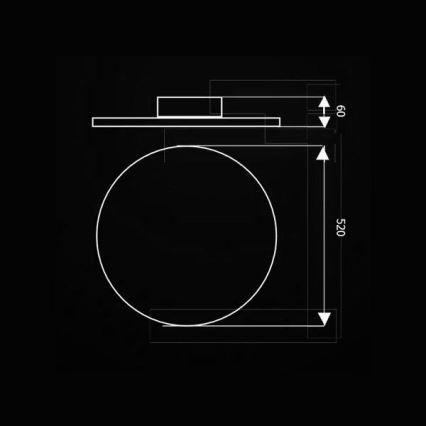 Iluminação de teto LED com controlo remoto VOLTA LED/36W/230V + controlo remoto