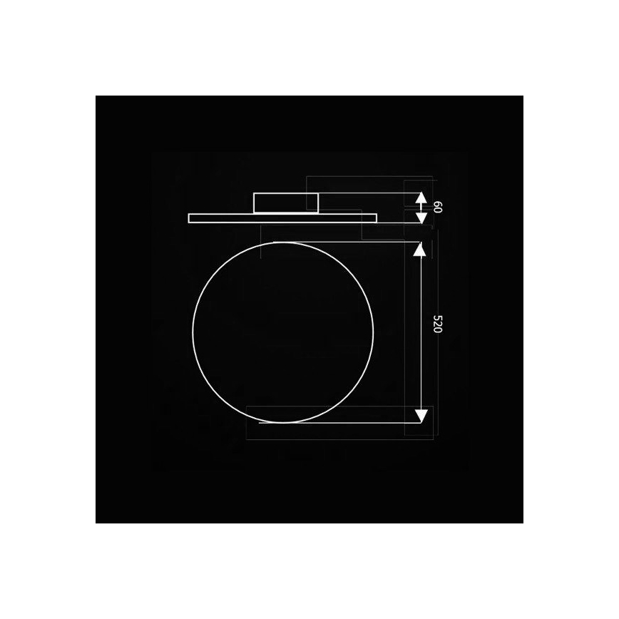 Iluminação de teto LED com controlo remoto VOLTA LED/36W/230V + controlo remoto