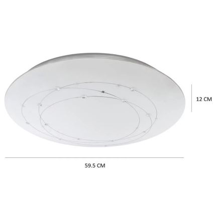 Iluminação de teto LED com regulação ATRIA com controlo remoto LED/48W/230V