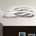 Iluminação de teto LED com regulação CIRCUS LED/30W/230V prateado