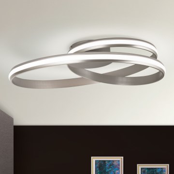 Iluminação de teto LED com regulação CIRCUS LED/30W/230V prateado