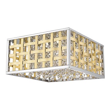 Iluminação de teto LED com regulação COLUMBUS LED/20W/230V dourado/cromado